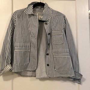Madewell pinstripe jacket.